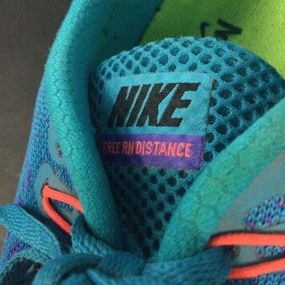 Nike Free Run Distance-Women's Sz 9-Blue/Pink Running/Jogging Shoes- 827116-400 - Picture 5 of 9